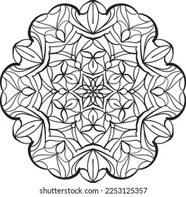 Mandala pacífica coloración relajante patrón anti estrés meditación