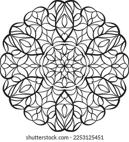 Mandala pacífica coloración relajante patrón anti estrés meditación