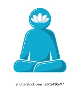 peaceful mind a meditating figure
