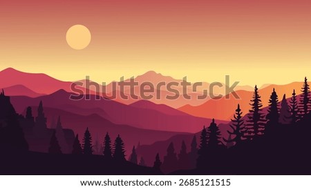 Peaceful Mountain Valley at Dawn