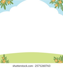 Peaceful Nature Field Background Template