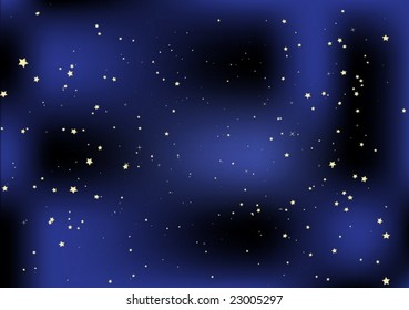 Peaceful night vector illustration