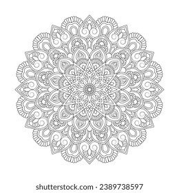 Peaceful Patterns adult coloring book mandala page for kdp book interior. Peaceful Petals, Ability to Relax, Brain Experiences, Harmonious Haven, Peaceful Portraits, Blossoming Beauty mandala design.