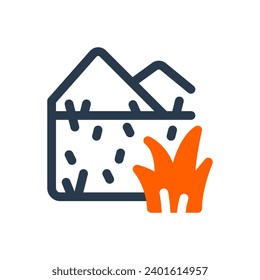 Peaceful Prairie Vector Icon Illustration for Grassland Serenity