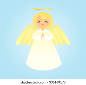 Peaceful smiling angel