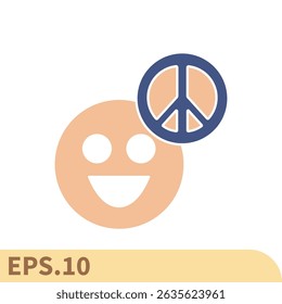 peacefull icons  symbol vector elements for infographic web