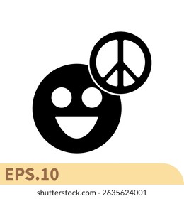 peacefull icons  symbol vector elements for infographic web