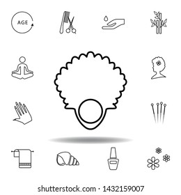 peacefulness outline icon. Detailed set of spa and relax illustrations icon. Can be used for web, logo, mobile app, UI, UX