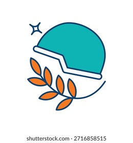 Peacekeeping Forces Icon vector stock illustration