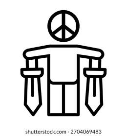 Elemento Icono De Mantenimiento De La Paz Para Diseño Y Vector