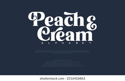 Peacge Abstract minimal modern alphabet fonts. Typography minimalist urban digital fashion future creative logo font. vector illustration