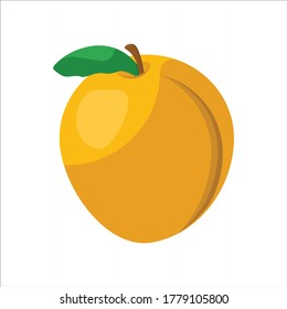 Icono plano de iluminación de vectores 3d de Peach