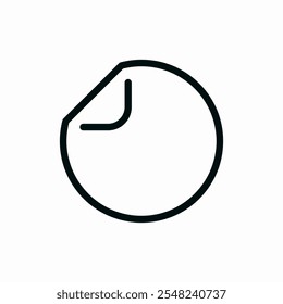 Signo de Vector de icono de fruta de manzana de melocotón
