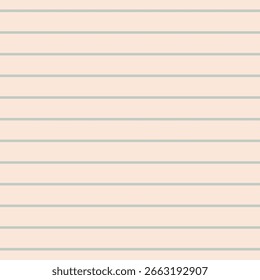 Peach and Ash Medium Horizontal Stripe Pattern