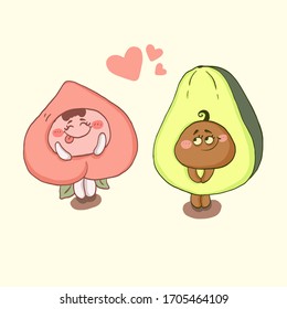 Peach & Avocado in Liebe