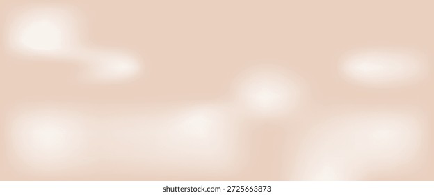 Peach bege nuvens estúdio fundo quarto. Modelo de gradiente do céu. Superfície da atmosfera da manhã para a apresentação de produtos de beleza. Nuvens de cor de caramelo pastel no chão. 