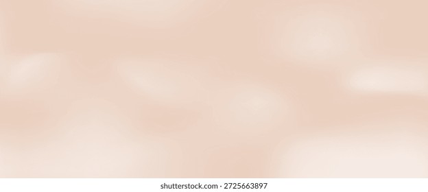 Peach bege nuvens estúdio fundo quarto. Modelo de gradiente do céu. Superfície da atmosfera da manhã para a apresentação de produtos de beleza. Nuvens de cor de caramelo pastel no chão. ilustração vetorial.