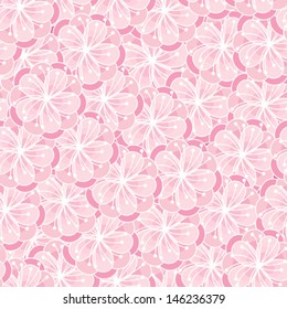 Peach blossom seamless ornament