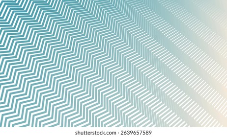 Peach Blue Zigzag Stripes Line Pattern Abstract Background with Modern Aesthetic Style
