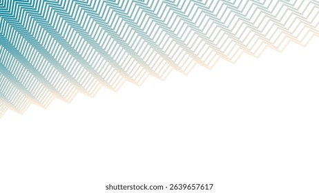 Peach Blue Zigzag Stripes Line Pattern Abstract Background with Modern Aesthetic Style