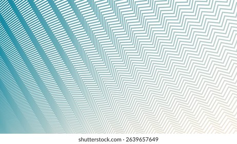 Peach Blue Zigzag Stripes Line Pattern Abstract Background with Modern Aesthetic Style
