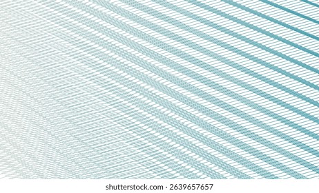 Peach Blue Zigzag Stripes Line Pattern Abstract Background with Modern Aesthetic Style