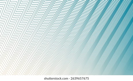 Peach Blue Zigzag Stripes Line Pattern Abstract Background with Modern Aesthetic Style