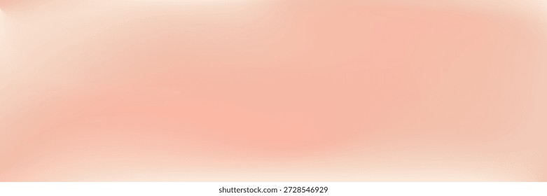 Peach blush beige gradient background. Light brown gradation. Elegant feminine cream texture blurred neutral banner. Warm pearl silk bg. Luxury wavy limbo studio backdrop soft light nude creme color