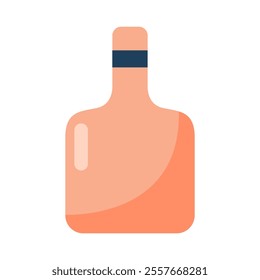 Peach Bottle Vector Illustration. Good for for Event Planning.