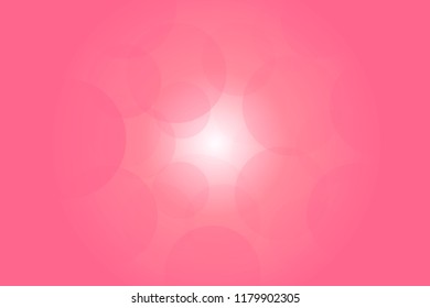 Peach Bubble Bokeh background covering the light