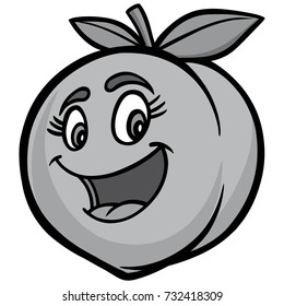Peach Cartoon Illustration