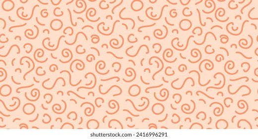 Color de color de rosa. Resumen de un patrón impecable. Diversas formas geométricas a mano. Fondo vectorial para papel pintado, papel envolvente, textil, scrapbooking.