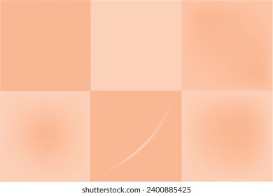 Peach color gradient backgrounds 2024 year. Vector illustration for banner, poster, background, card, cover. Peach Fuzz color mood background