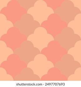 peach color vintage geometric shapes. abstract repetitive background. vector seamless pattern. fabric swatch. wrapping paper. classic ornament. modern stylish texture. textile design template