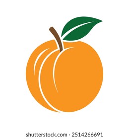 Peach Drawing Design Vector Illustration Clipart Eps
