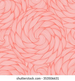 Peach Echo - Rose Quartz vector seamless abstract pattern.