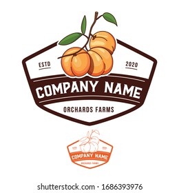 Peach Farm Vintage Logo Template