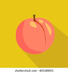 Peach flat icon