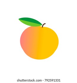 Peach flat illustration