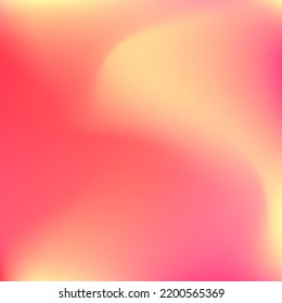 Peach Flow Color Bright Liquid Gradient Backdrop. Neon Pastel Sunset Trendy Yellow Swirl Gradient Mesh. Fluid Sunrise Curve Red Blurred Texture. Orange Warm Watercolor Pink Vibrant Background.
