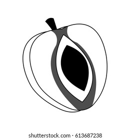 peach fruit icon