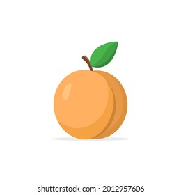 Icono de fruta de color de la ilustración aislada.