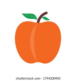símbolo vectorial de icono de melocotón ilustraciones aisladas fondo blanco