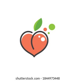 Diseño del logotipo de ilustración de frutos de cáscara