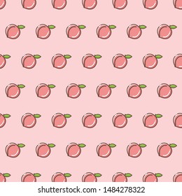 Peach Fruit Logo Icon Design vector
