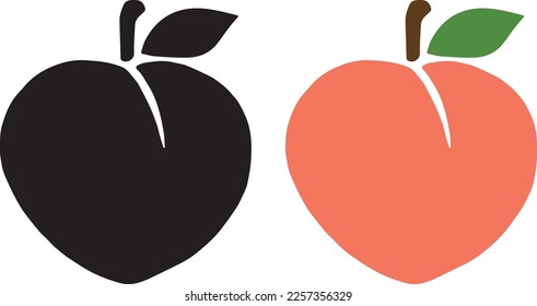 Peach , Peach, Fruit , Peach Fruit , Peaches Clipart, Monogram, Summer Files, Cut File for Cricut, Silhouette