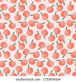 fruta de melocotón sin costura. El concepto de fruta fresca.