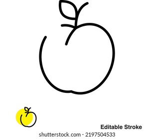 Icono de la línea del vector Fruto