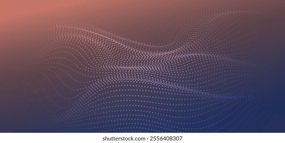 peach fuzz abstract background, digital technology speed connect, cyber nano information,  communication, innovation future tech data, internet network connection, Ai big data, line dot illustration