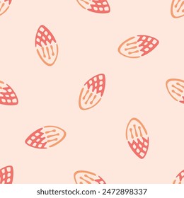 Peach fuzz botanical texture vector background with color of the year two tone linen fabric effect. Soft fresh modern design for all over decor, wallpaper and on trend repeat tile textures. 